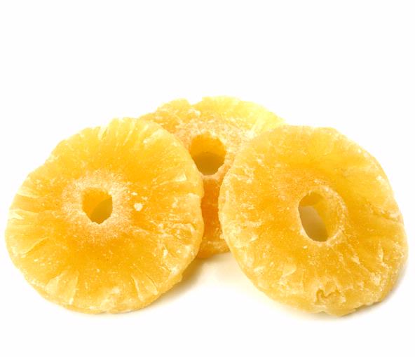 Organic Pineapple Rings Dried W/S02